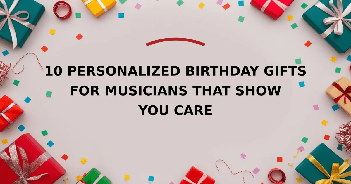 10 Personalized Birthday Gifts for Musicians That Show You Care